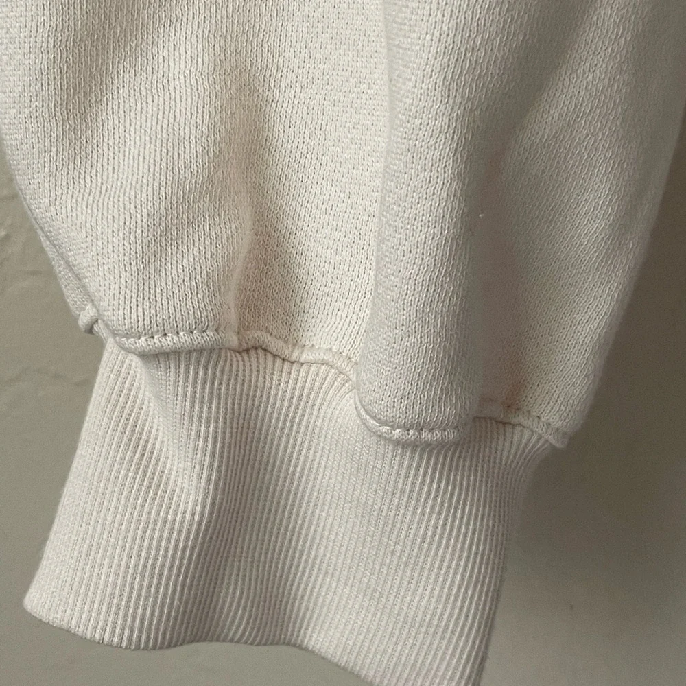 Pink Victoria’s secret cream brown stripes full zip sweatshirt